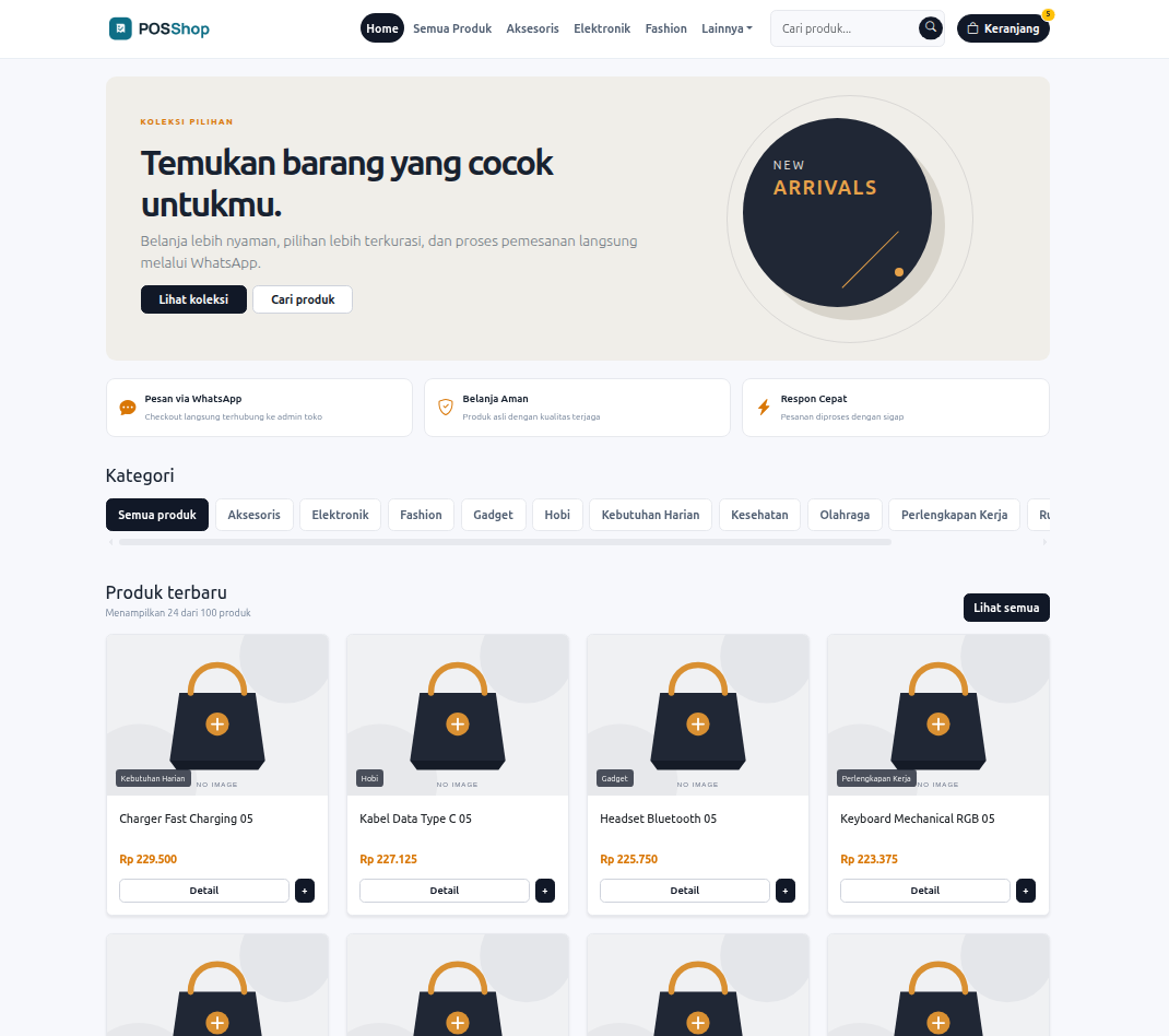 Contoh CMS katalog produk