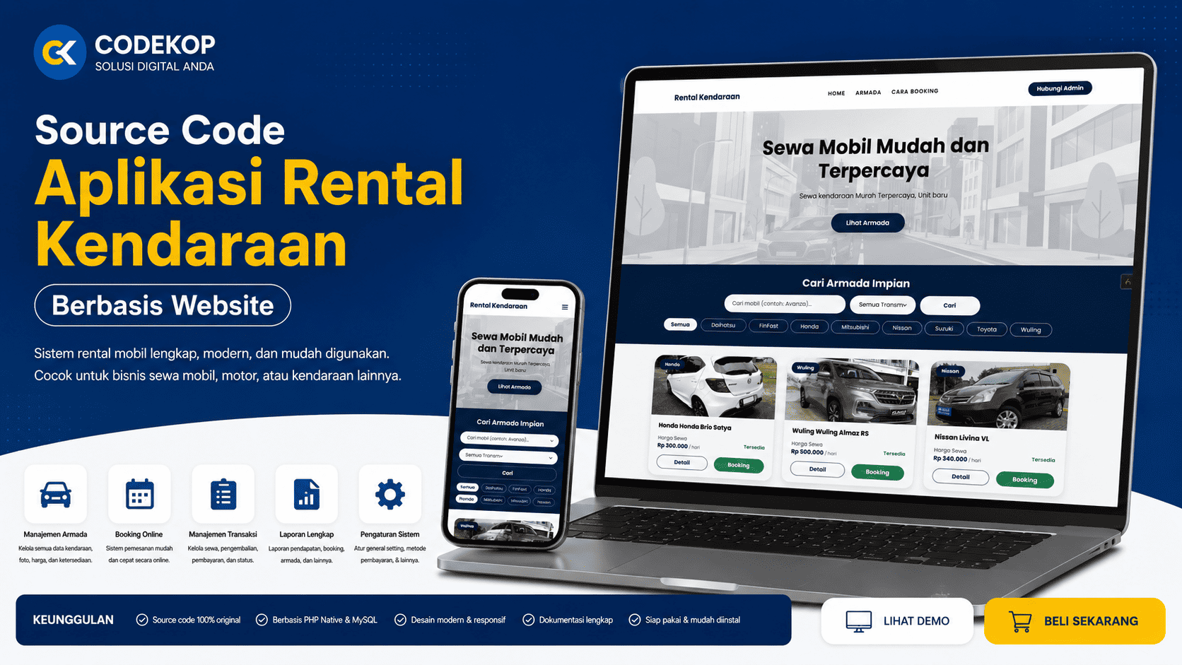 Dokumentasi Aplikasi Rental Kendaraan Codekop