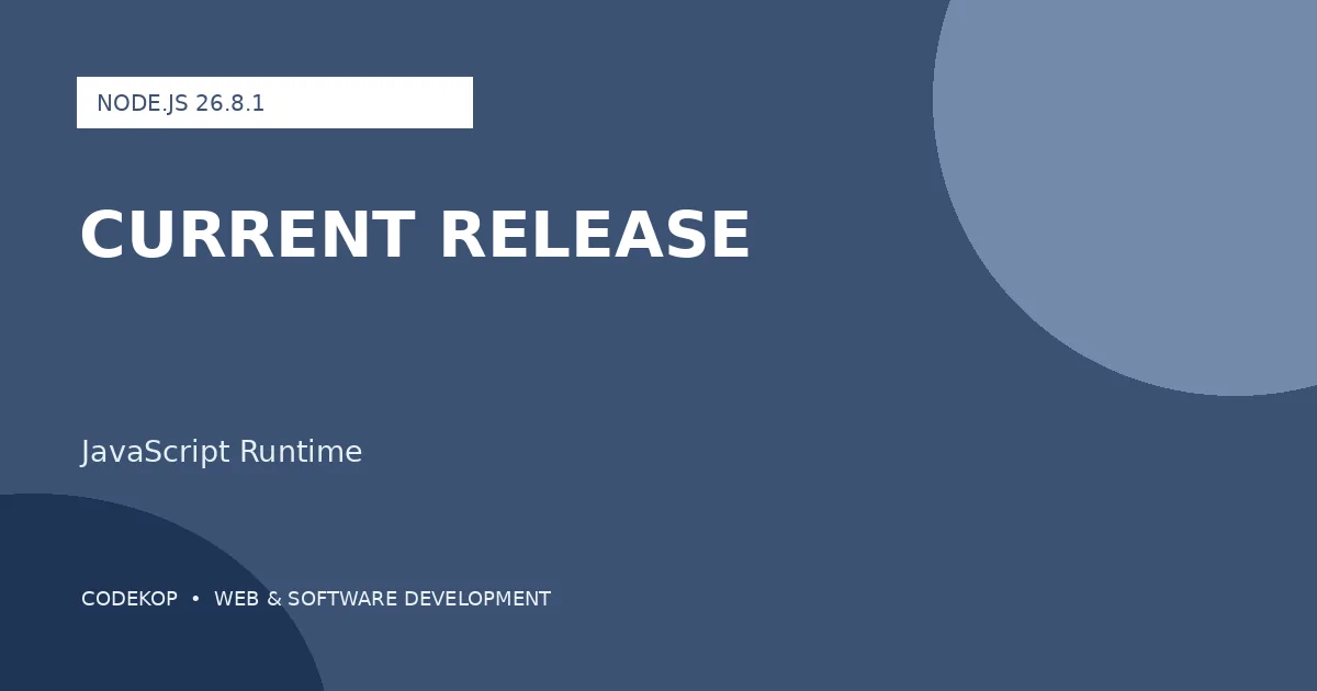 Node.js 26.8.1 Current: Pembaruan Runtime untuk Developer JavaScript