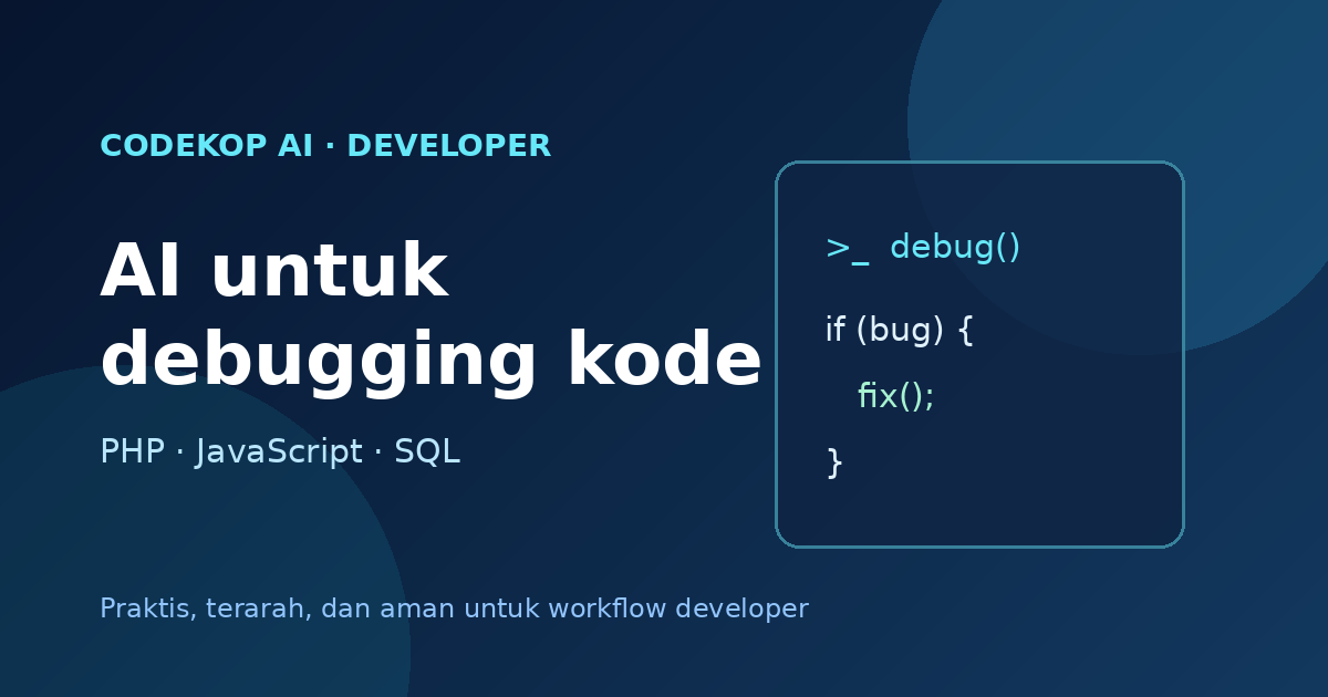 Cara Menggunakan AI untuk Debugging PHP, JavaScript, dan SQL