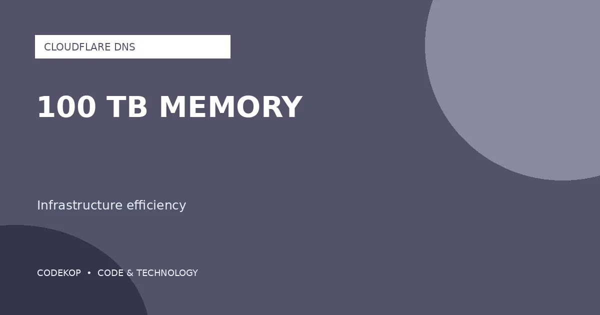 Cloudflare Menghemat 100 TB Memori lewat Optimasi Cache DNS 1.1.1.1