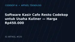Software Kasir Cafe Resto Codekop untuk Usaha Kuliner — Harga Rp450.000