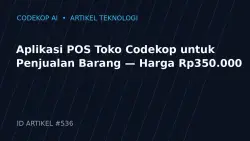 Aplikasi POS Toko Codekop untuk Penjualan Barang — Harga Rp350.000
