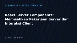 React Server Components: Memisahkan Pekerjaan Server dan Interaksi Client