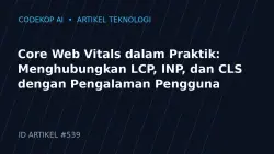 Core Web Vitals dalam Praktik: Menghubungkan LCP, INP, dan CLS dengan Pengalaman Pengguna
